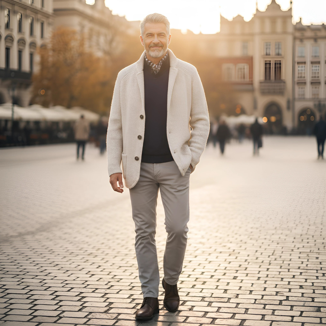 Feliks™ | Le cardigan masculin à l’élégance intemporelle