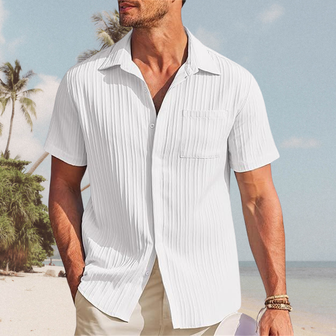 Chemise Estivale Élégante en Tissu Luxe - Sébastien