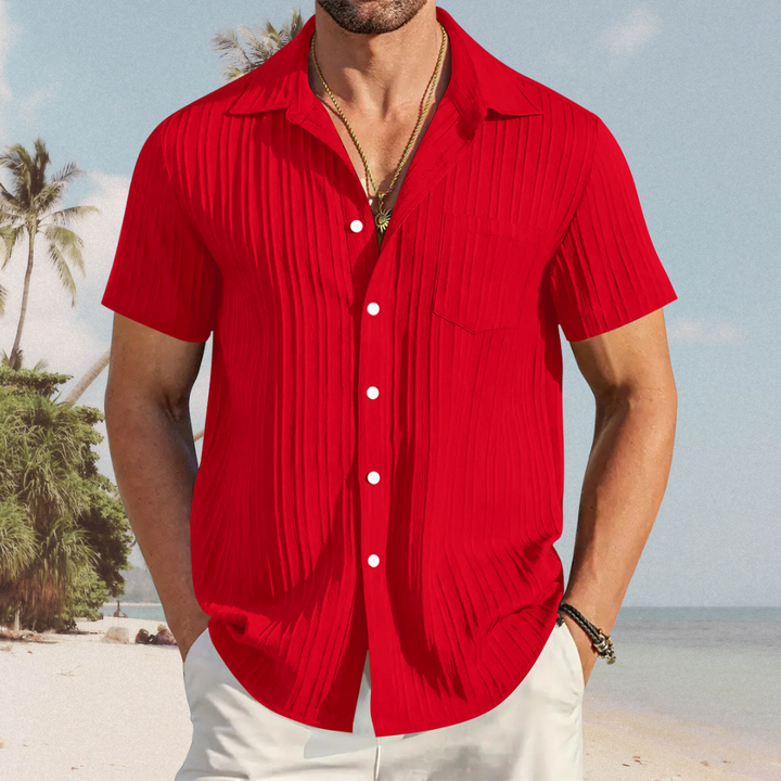 Chemise Estivale Élégante en Tissu Luxe - Sébastien