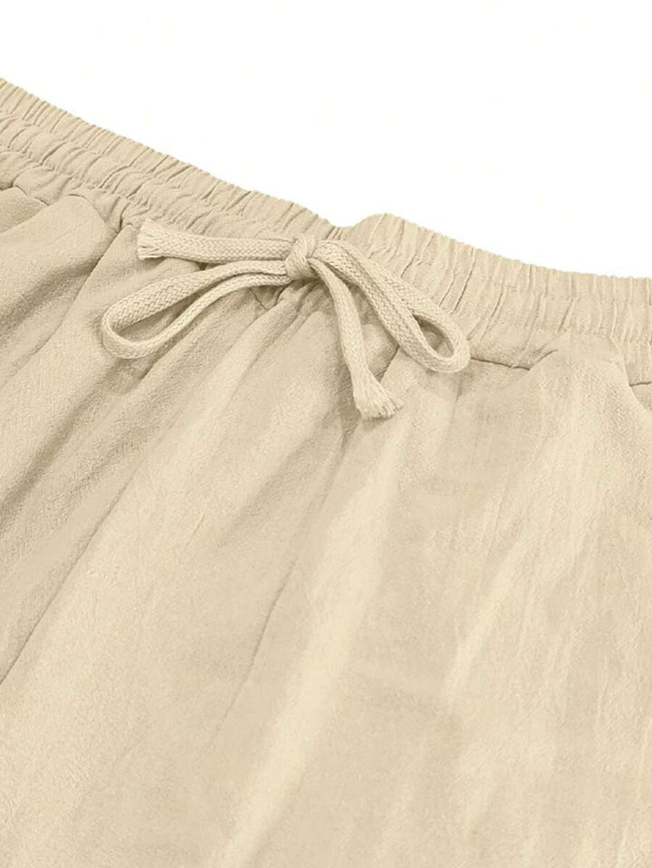 MATHIS | PANTALON LÉGER EN LIN AVEC CORDON