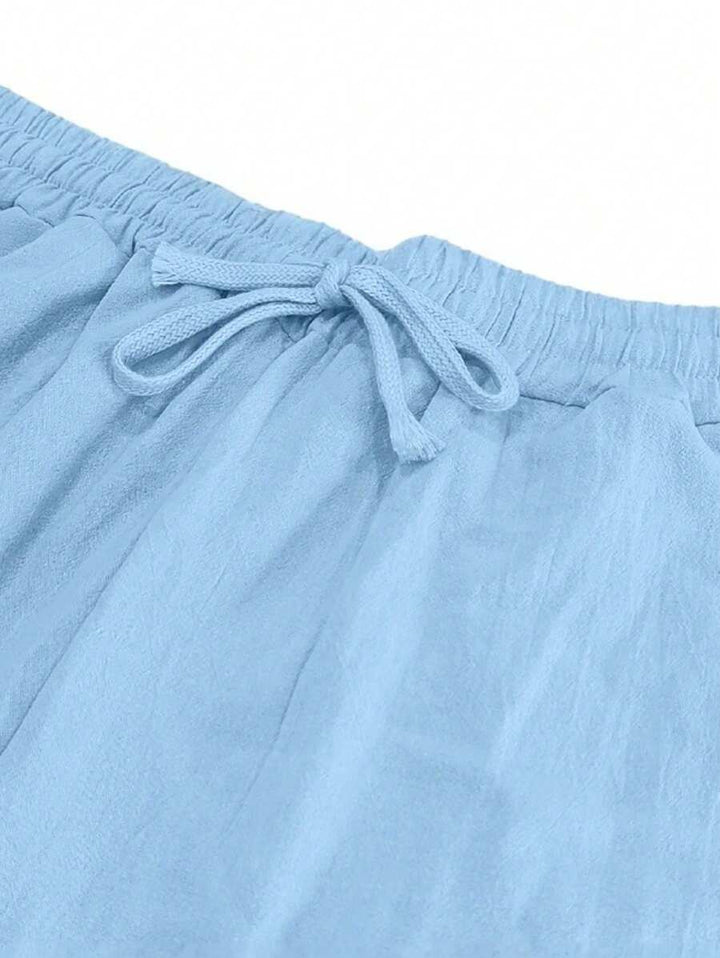MATHIS | PANTALON LÉGER EN LIN AVEC CORDON