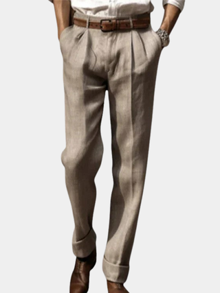 LÉONARD™ | PANTALON EN LIN CLASSIQUE