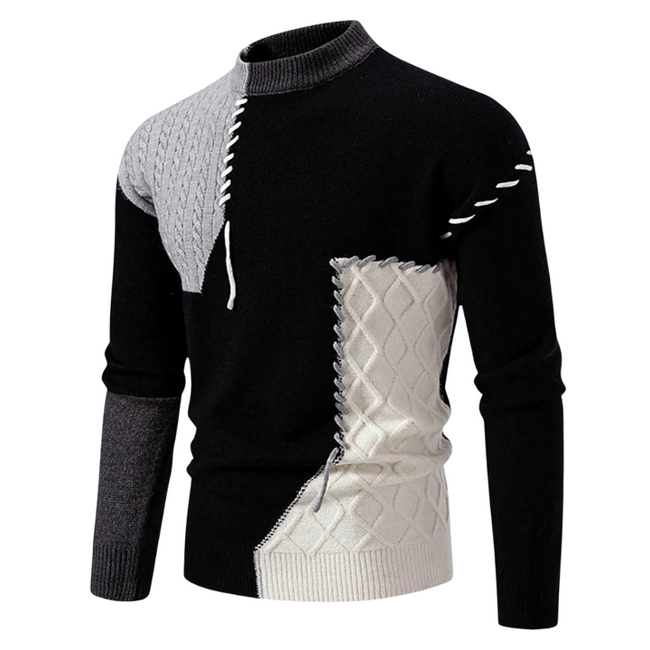 Pull Chic en Maille Texturée aux Détails Élégants