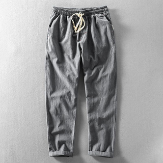 Pantalon En Lin À Coupe Décontractée Pour Homme