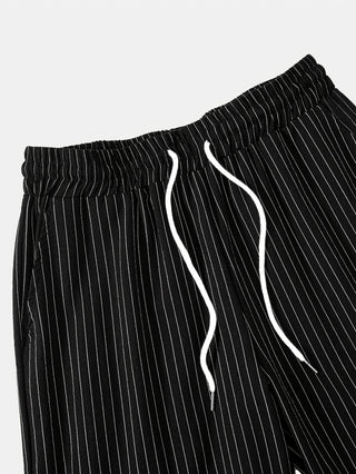 LAURENT MONACO | PANTALON DÉCONTRACTÉ À RAYURES POUR HOMMES