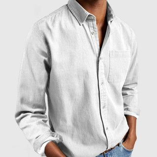Chemise Classique en Tissu Luxe - Élégance Confortable