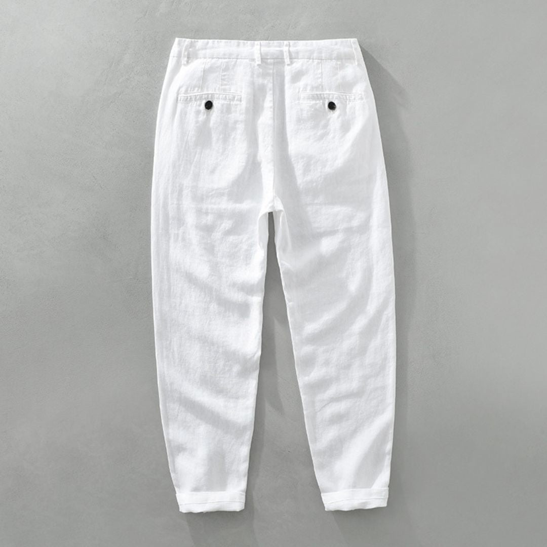 LAURENT MONACO | PANTALONS DROITS EN LIN