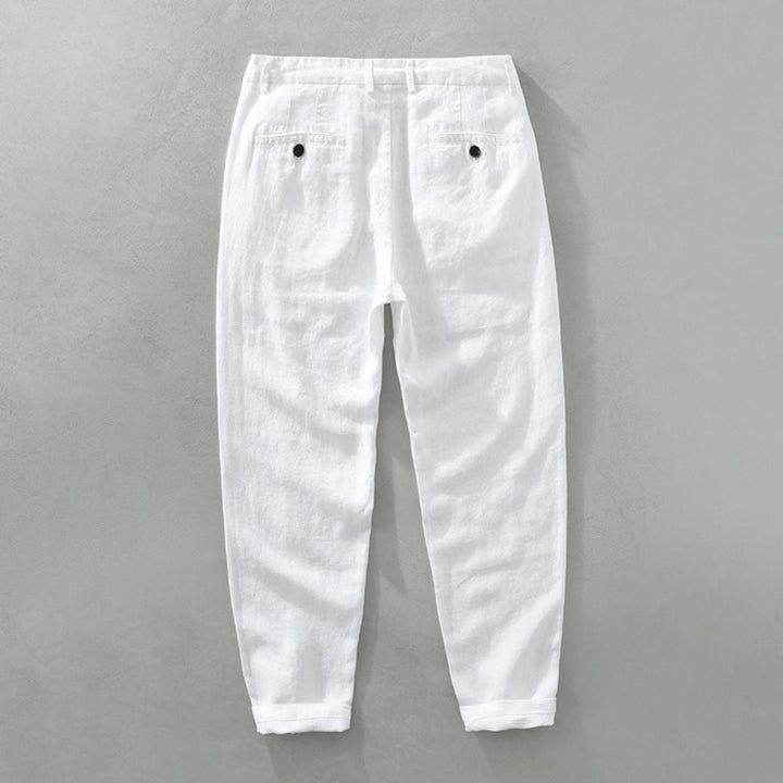 LAURENT MONACO | PANTALONS DROITS EN LIN