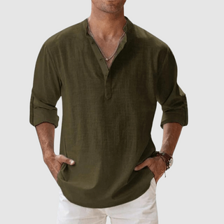 Chemise Décontractée en Tissu Luxe pour Homme - Élégance et Confort