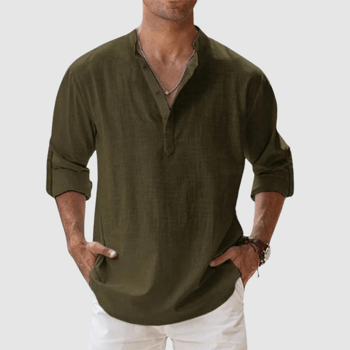 Chemise Décontractée en Tissu Luxe pour Homme - Élégance et Confort