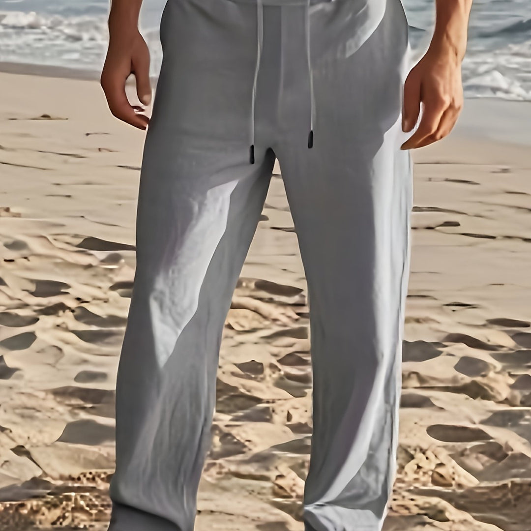 LAURENT MONACO | PANTALON EN LIN POUR HOMMES