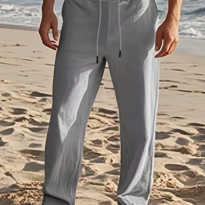 LAURENT MONACO | PANTALON EN LIN POUR HOMMES