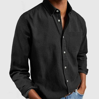 Chemise Classique en Tissu Luxe - Élégance Confortable