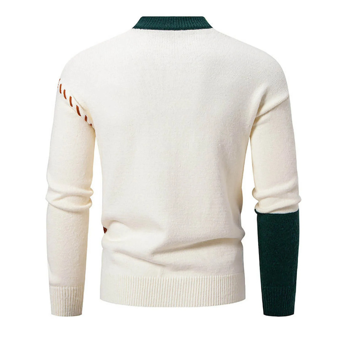Pull Chic en Maille Texturée aux Détails Élégants