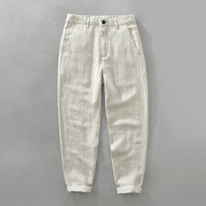 LAURENT MONACO | PANTALONS DROITS EN LIN