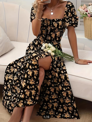 DELACROIX | Robe Élégante Florale Chloé