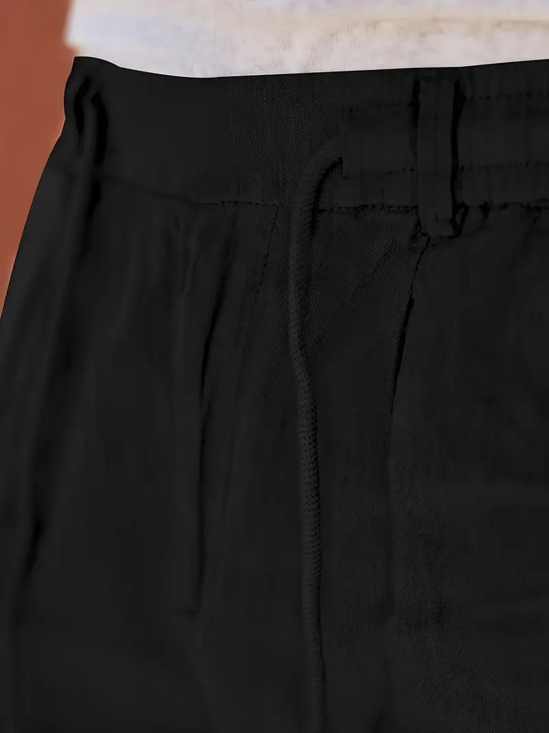 NICHOLS | PANTALONS LARGES EN LIN AVEC CORDON