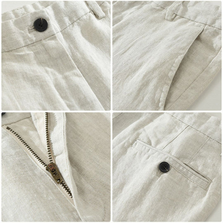 LAURENT MONACO | PANTALONS DROITS EN LIN