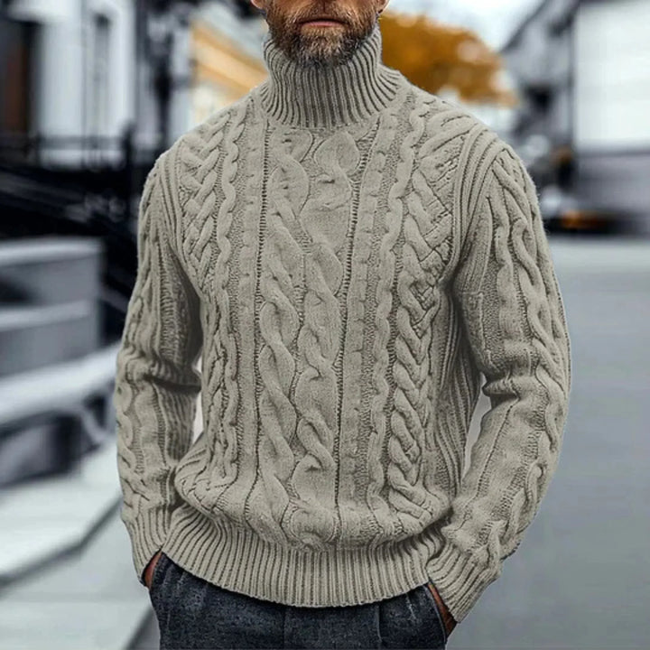 Pull Torsadé Vintage en Cachemire - Élégance intemporelle