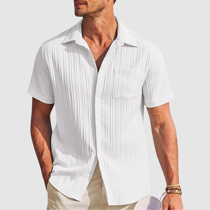 Chemise Estivale Élégante en Tissu Luxe - Sébastien