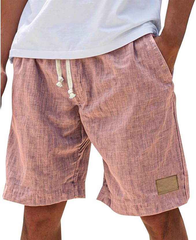 LAURENT MONACO | SHORTS D'ÉTÉ À CEINTURE ÉLASTIQUE POUR HOMMES