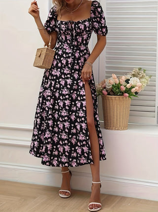 DELACROIX | Robe Élégante Florale Chloé