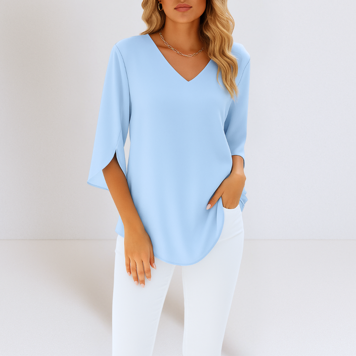Blouse d'Été Élégante Sophie en Soie Luxe