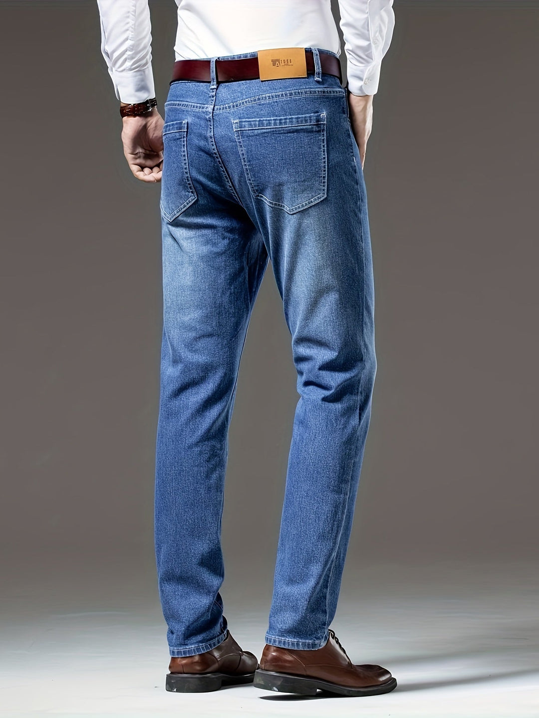 LAURENT MONACO | PANTALON EN DENIM DÉLAVÉ POUR HOMMES