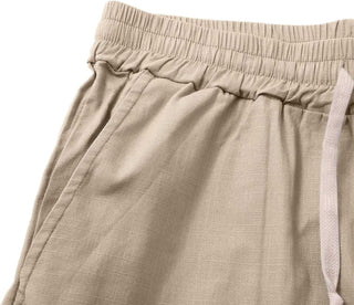 LAURENT MONACO | SHORTS D'ÉTÉ À CEINTURE ÉLASTIQUE POUR HOMMES