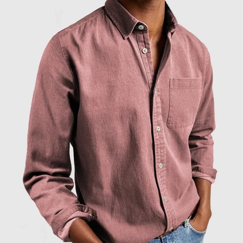 Chemise Classique en Tissu Luxe - Élégance Confortable