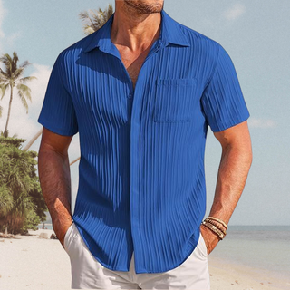 Chemise Estivale Élégante en Tissu Luxe - Sébastien