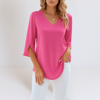 Blouse d'Été Élégante Sophie en Soie Luxe
