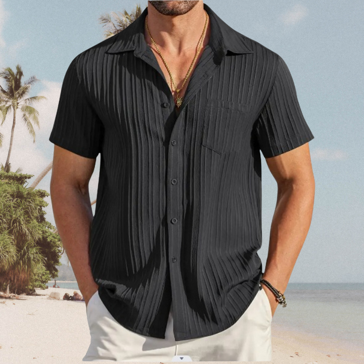 Chemise Estivale Élégante en Tissu Luxe - Sébastien