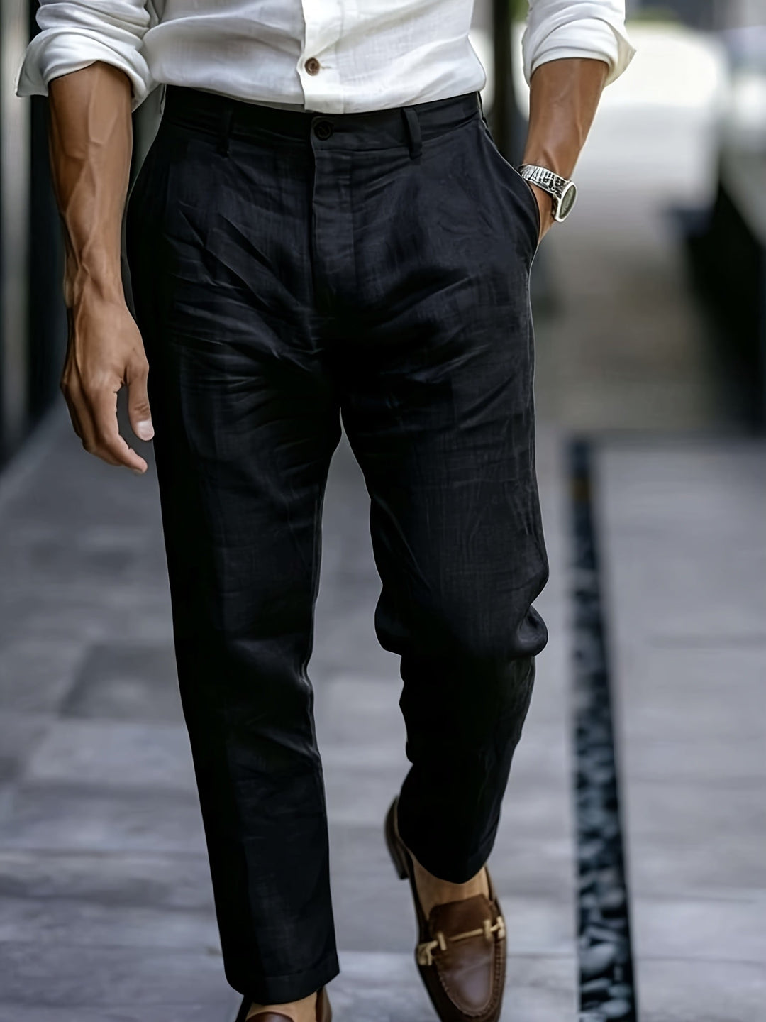 LAURENT MONACO | PANTALON D'ÉTÉ EN VISCOSE POUR HOMMES