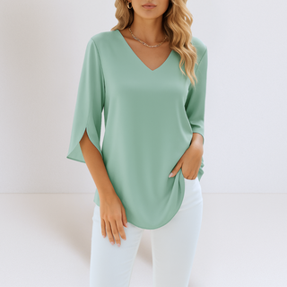 Blouse d'Été Élégante Sophie en Soie Luxe