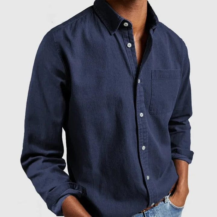 Chemise Classique en Tissu Luxe - Élégance Confortable
