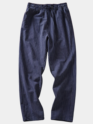 LAURENT MONACO | PANTALON DÉCONTRACTÉ À RAYURES POUR HOMMES