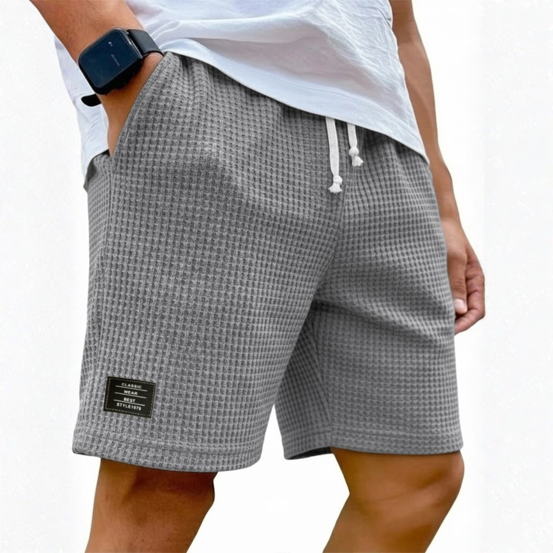 LAURENT MONACO | SHORT D'ÉTÉ EN TISSU GAUFFRÉ POUR HOMMES