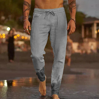 LAURENT MONACO | PANTALONS DE PLAGE EN LIN POUR HOMMES