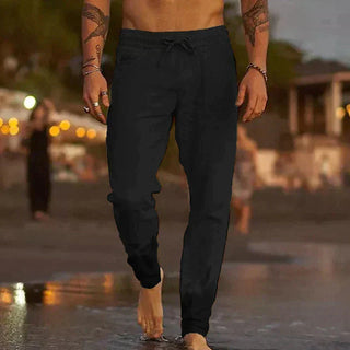 PANTALONS DE PLAGE EN LIN