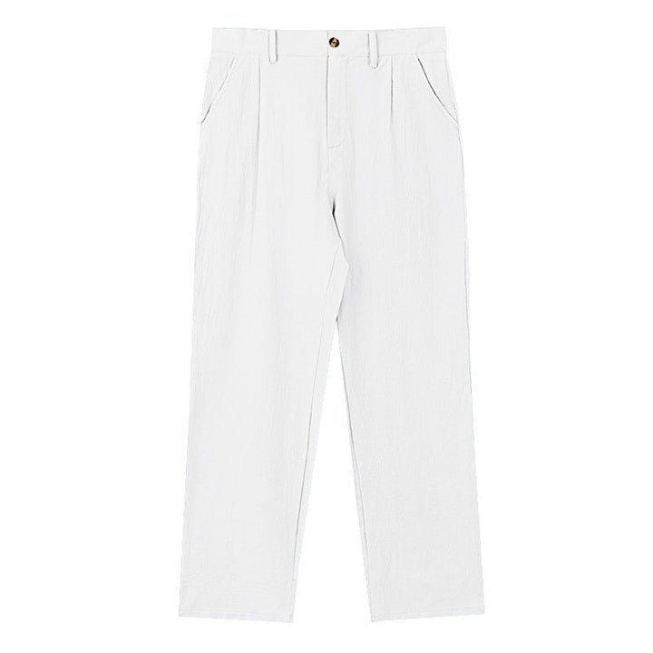 NICCOLÒ | PANTALONS EN LIN À JAMBES LARGES