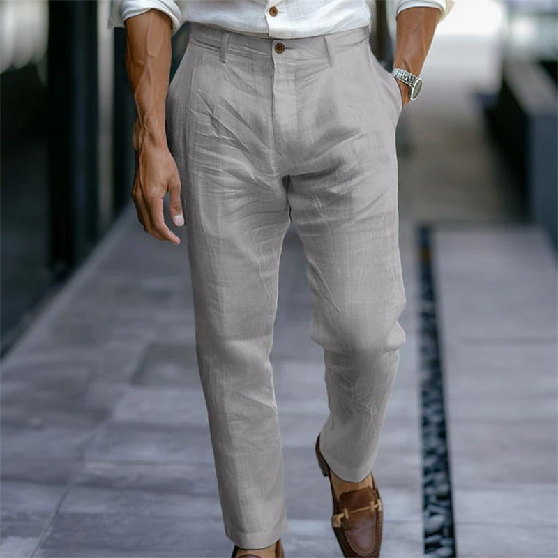 LAURENT MONACO | PANTALON D'ÉTÉ EN VISCOSE POUR HOMMES