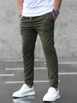 LAURENT MONACO | PANTALONS CASUAL PREMIUM LÉGERS À JAMBE DROITE