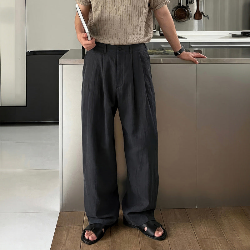 LOUIS | PANTALONS EN LIN À JAMBES LARGES