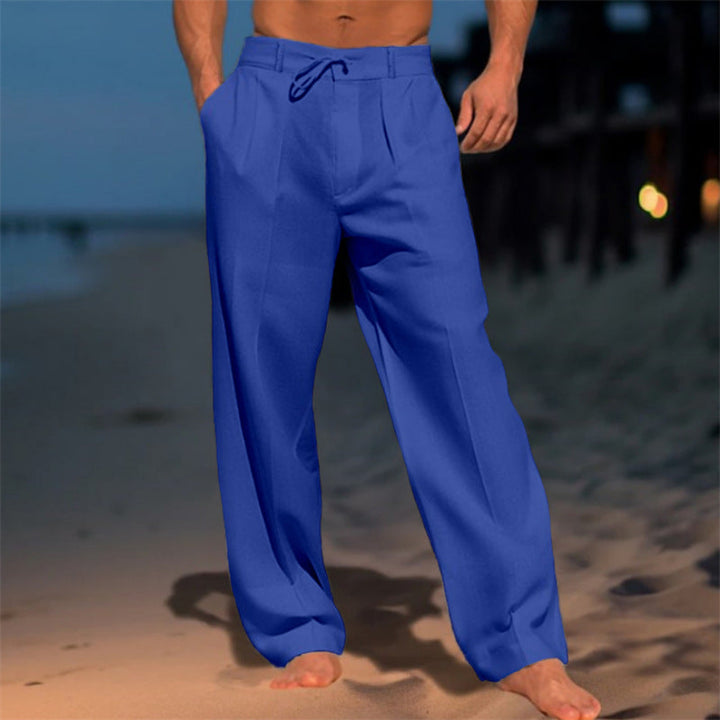 LAURENT MONACO | PANTALONS CLASSIQUES EN LIN POUR HOMMES