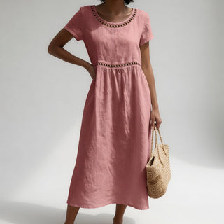 DELACROIX | Robe Brodée Fluide Aveline