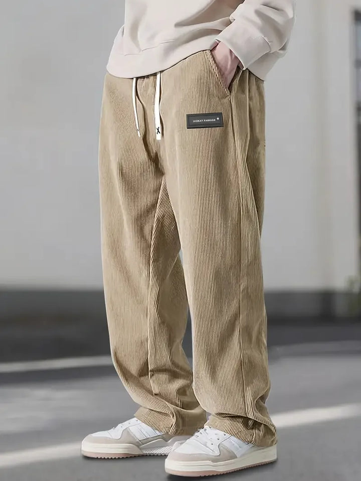 LAURENT MONACO | PANTALON ÉLÉGANT EN VELOURS CÔTELÉ POUR HOMME