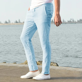 LAURENT MONACO | PANTALON DE RUE EN LIN POUR HOMME