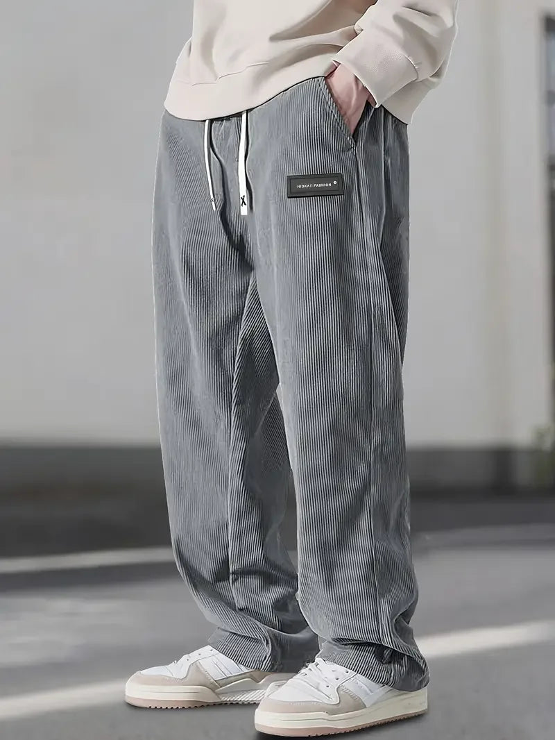 LAURENT MONACO | PANTALON ÉLÉGANT EN VELOURS CÔTELÉ POUR HOMME
