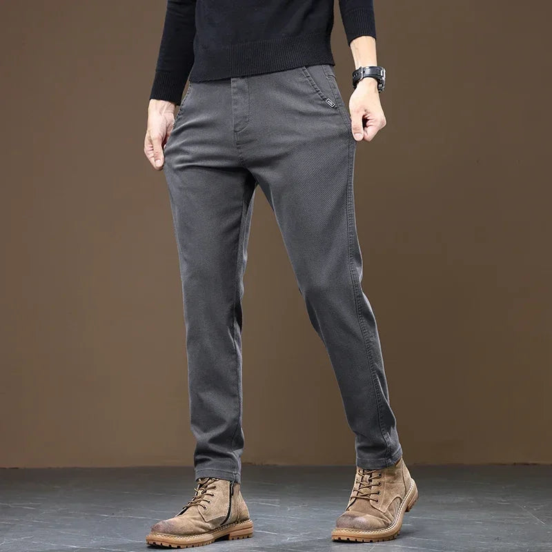 Pantalon Droit Décontracté Pour Homme